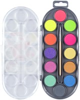 Waterverf Bruynzeel Kids set à 12 metallic- en neonkleuren-2