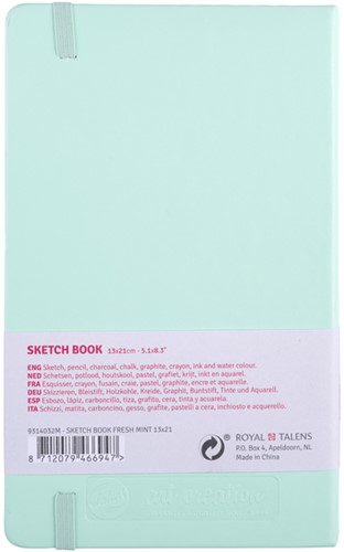 Schetsboek Talens Art Creation 80 witte vellen 140gr 130x210mm frisse munt-2