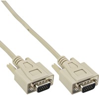 Kabel InLine S VGA 15HD M-M 2 meter beige en grijs