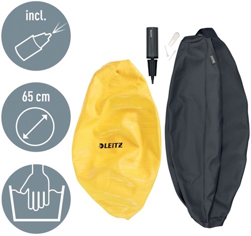 Actieve zitbal Leitz Ergo Cosy grijs-13