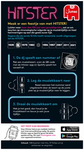 Kaartspel Hitster 16+ waar muziek in zit-1