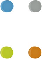 Magneet MAUL Neodymium rond siliconen 14.6x9mm 1,5kg 8 stuks-2