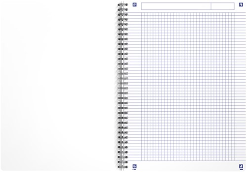 Spiraalblok Oxford My Rec'Up A4 ruit 5x5mm 180 pagina's blauw-1