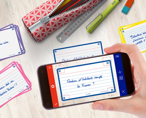 Flashcard Oxford 2.0 75x125mm 80 vel 250gr lijn blauw-2