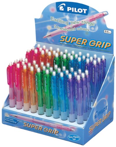 Vulpotlood PILOT Supergrip HB 0.5 neon assorti