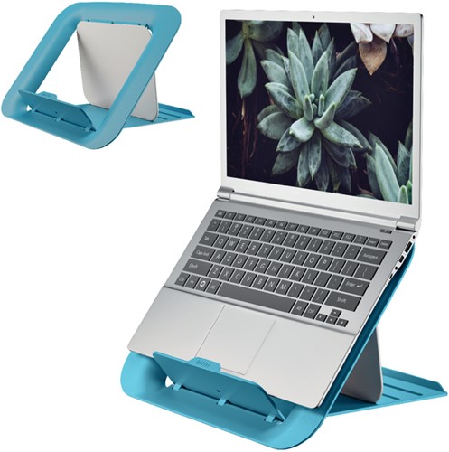 Laptopstandaard Leitz Ergo Cosy verstelbaar recyled blauw-2