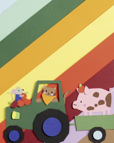 Fotokartonblok Folia 300gr 24x34cm 25vel jumbo assorti-3