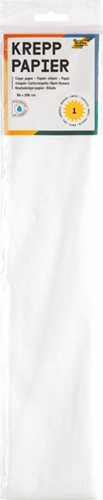 Crêpepapier Folia 50x250cm 10vel 100 wit