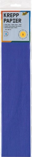 Crêpepapier Folia 50x250cm 10vel 128 briljantblauw