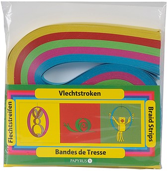 Vlechtstroken Kreatief 1.5x48cm assorti 200 stuks
