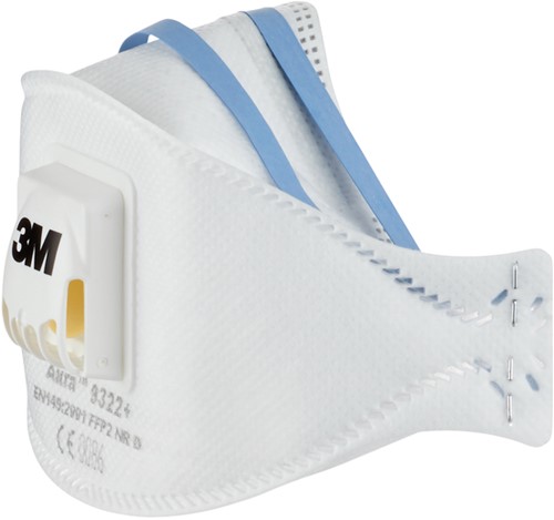 Stofmasker 3M Aura voor schuren 9322+ FFP2 met ventiel 5 stuks-2