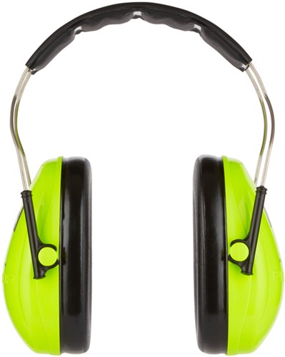 Oorkap 3M Peltor voor kinderen  H510AK (87-98 dB) neongroen-1