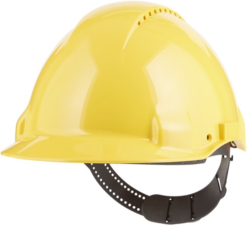 Veiligheidshelm 3M 53-62cm Uvicator en pinverstelling geel-3