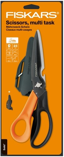 Schaar Fiskars Cuts+More Titanium multifunctioneel zwart