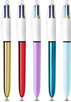 Balpen Bic 4kleuren My Bic medium assorti blik à 5 stuks-2