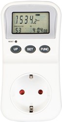 Energiekostenmeter Hama digitaal voor in stopcontact met lcd display,