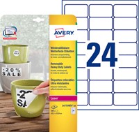 Etiket Avery L4773REV-20 63.5x33.9mm wit 480 etiketten-2