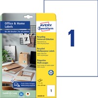 Etiket Avery LR3478-10 210x297mm recycled wit 10 stuks-2