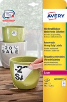 Etiket Avery L4776REV-20 99.1x42.3mm wit 240 stuks