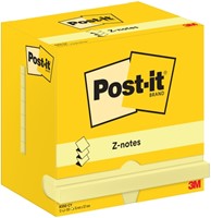 Memoblok Post-it Z-Note R350 76x127mm geel 12 stuks-3
