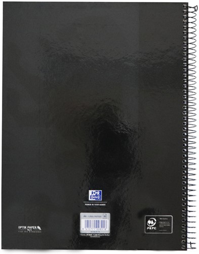 Notitieboek Oxford Classic Europeanbook A4+ 4-gaats lijn 80vel zwart-2