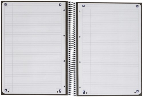 Notitieboek Oxford Classic Europeanbook A4+ 4-gaats lijn 80vel zwart-3