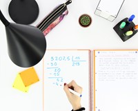 Collegeblok Oxford School A4+ lijn 23-gaats 160 pagina's 80gr pastel assorti 3 stuks-1