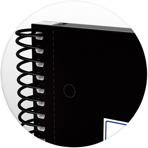 Notitieboek Oxford Classic Europeanbook A4+ 4-gaats ruit 160 pagina's zwart-2