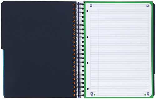 Projectboek Oxford School A4+ lijn 4-gaats 240 pagina's 80gr aqua-3