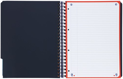 Projectboek Oxford School A4+ lijn 4-gaats 240 pagina's 80gr aqua-4