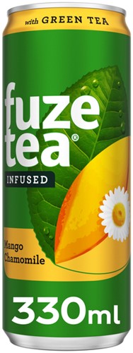 Frisdrank Fuze Tea Green Tea mango chamomile blik 330ml-2