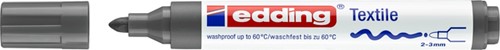 Textielmarker edding 4500 rond 2-3mm grijs