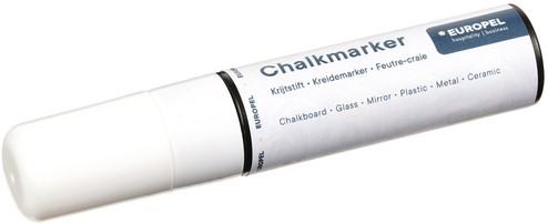 Krijtstift Europel 15mm wit blister 1 stuk-2