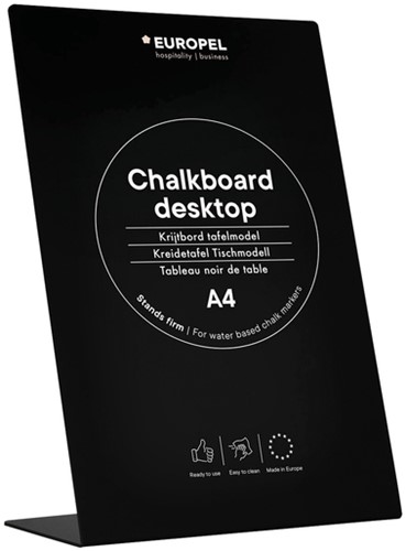 Krijtbord Europel L-standaard A4-2