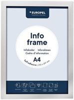 Infokader Europel zelfklevend A4 zilver