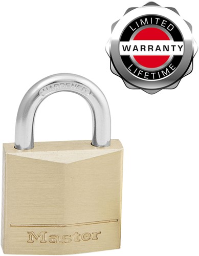 Hangslot MasterLock 4 gelijksluitend messing 30mm 4 stuks-2