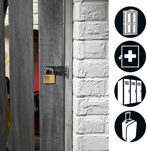 Hangslot MasterLock 4 gelijksluitend messing 50mm 4 stuks-1