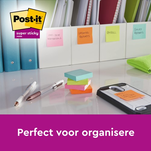Memoblok Post-it 654 RSS12COL 76x76mm colour 14+4 gratis-1