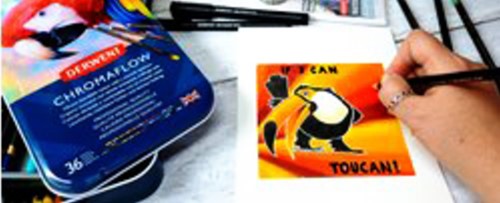 Kleurpotloden Derwent Chromaflow set à 12 kleuren-2