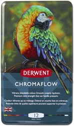 Kleurpotloden Derwent Chromaflow set à 12 kleuren