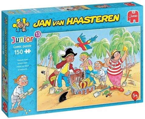 Puzzel Jan van Haasteren Junior 13 Treasure Hunt 150 stukjes