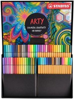 Fineliner STABILO point 88 & Pen 68  Arty creative ass luxe box 68st-2