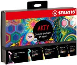 Creative set Stabilo 77/6 Arty colorful creative pastel mix 50 stuks