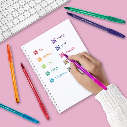 Balpen Paper Mate Inkjoy 100 fijn blauw-3