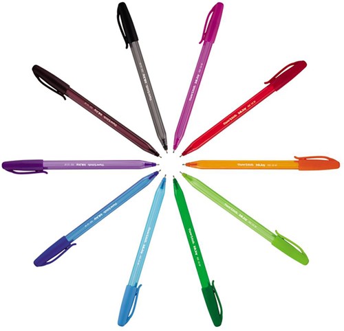 Balpen Paper Mate Inkjoy 100 fijn blauw-4