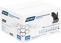 Handschoen Hynex nitril M zwart 3.5g pak à 100 stuks-2