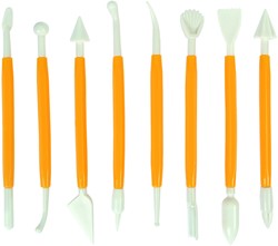 Boetseerspatel Conda set à 8 stuks 15 cm plastic