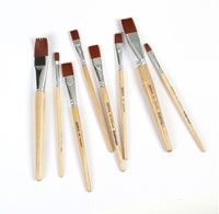 Kwast Qrea synthetisch set à 11 breedtes-1