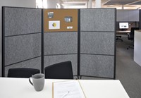 Scheidingswand MAUL akoestiek antraciet/kurk voet-1