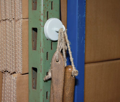 Magneet met haak MAUL 36mm trekkracht 6kg wit 5 stuks-2